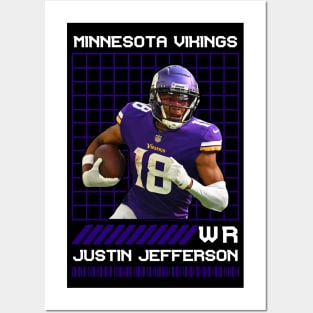 JUSTIN JEFFERSON - WR - MINNESOTA VIKINGS Posters and Art